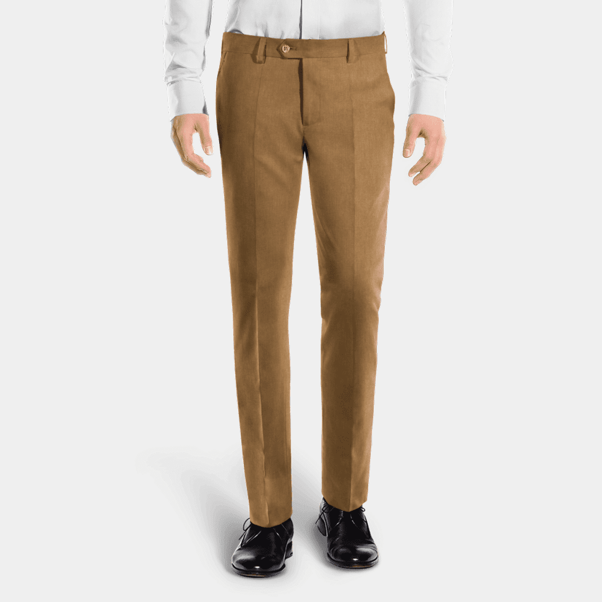 Pantalon Essentiel Camel Chevrons En Lin