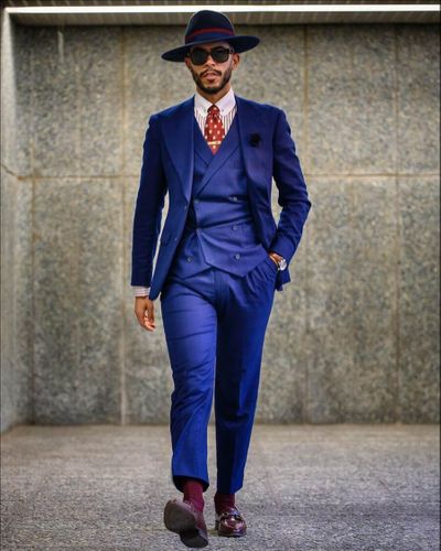 Navy Suit And Monk Strap Shoes Hockerty