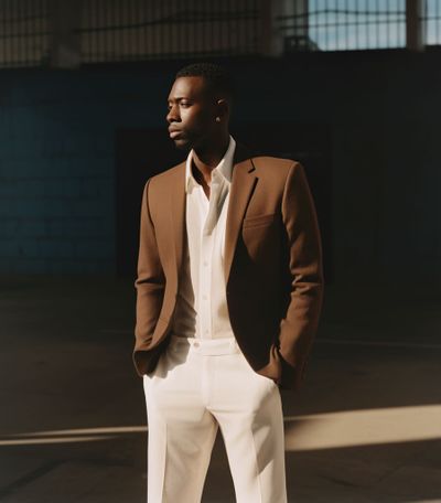 Three Piece Navy Blue Suit With Blue Tie Hockerty