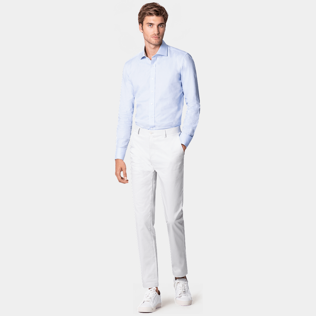 oxford shirt with suit and tie