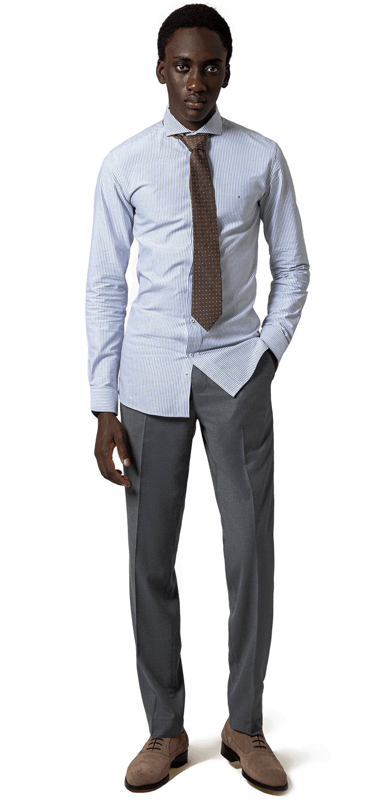 cutaway collar dress shirts A Primer on Men's This 100% cotton sky blue dress shirt features a cutaway collar in a poplin weave with a checkered pattern Modena - White Cutaway Collar
