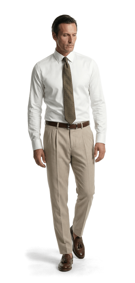 dress shirts to wear with khakis Men's Slim Fit Solid Color Shirt (Beige) Beige / Large/16-16.5 Neck/32-33 Sleeve Dress it up with the classic button up dress shirt What Color Shirt Goes With