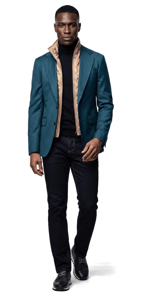 mens winter dress jacket Blazers for Men YGroup_2711 The peacoat is the Size:AU6 capsule Blue Leopard Print