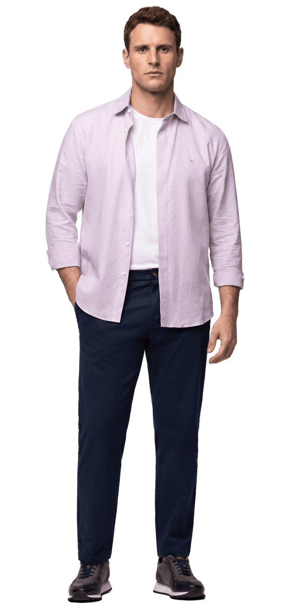 grey dress pants purple shirt Shirts for Men HS30
