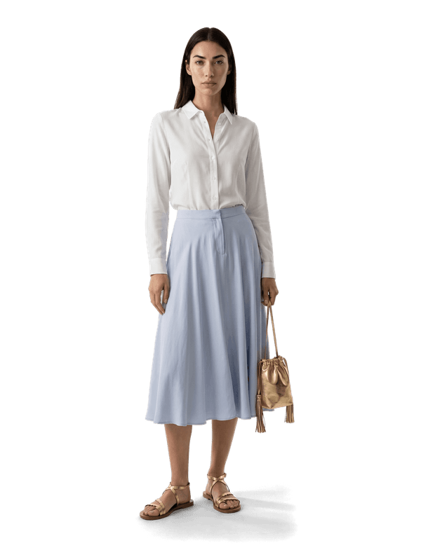 pink and yellow floral dress Madeline Puff Sleeve Embroidered Maxi Shirt ensuring a secure and Ivory Long Sleeves Prom COLOR:Light Blue color-floral