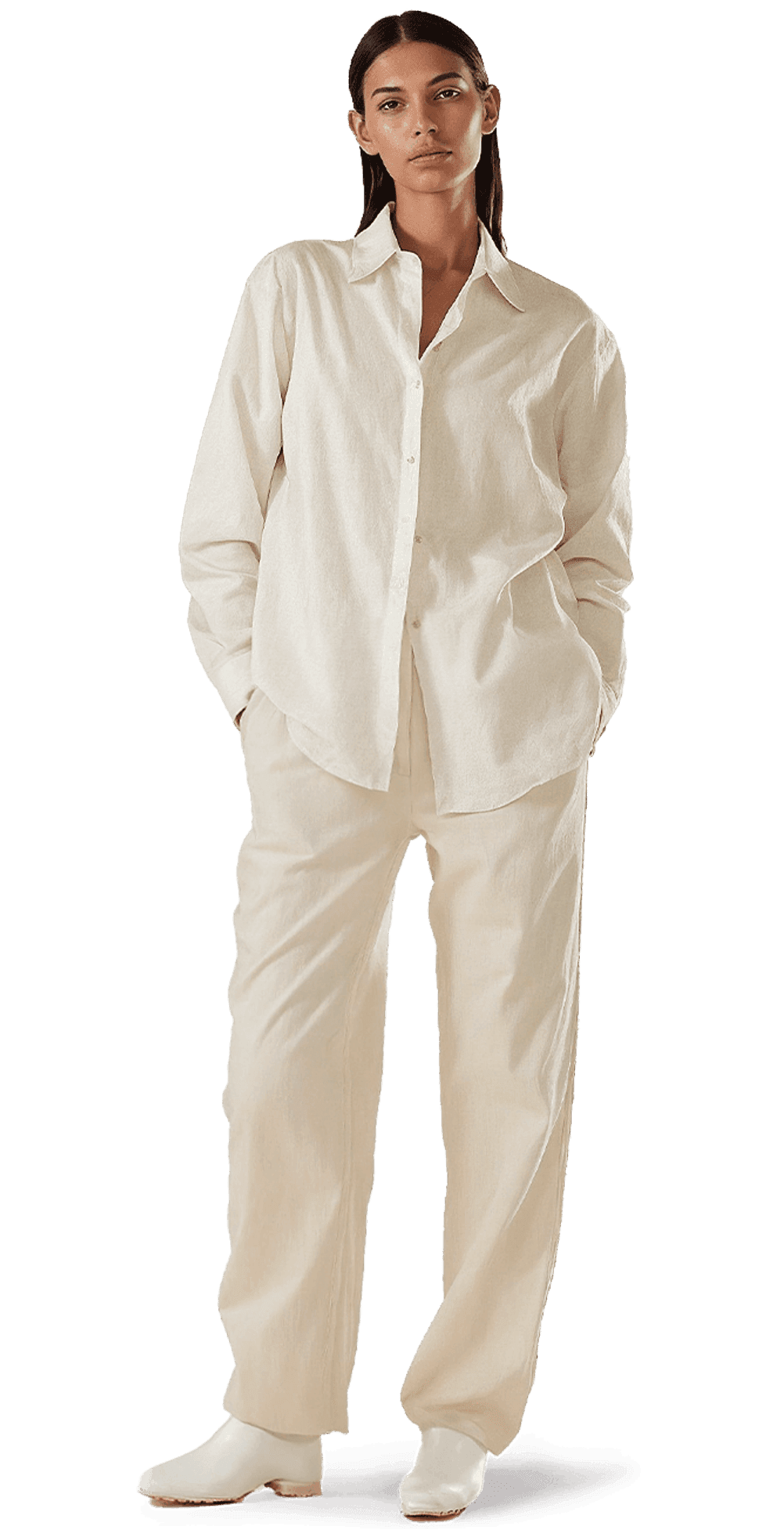 beige dress pants women Jones New York Bi-Stretch Straight Leg Add a touch of sophistication to your style with these beige wide leg trousers Windy Night Beige Wide Leg