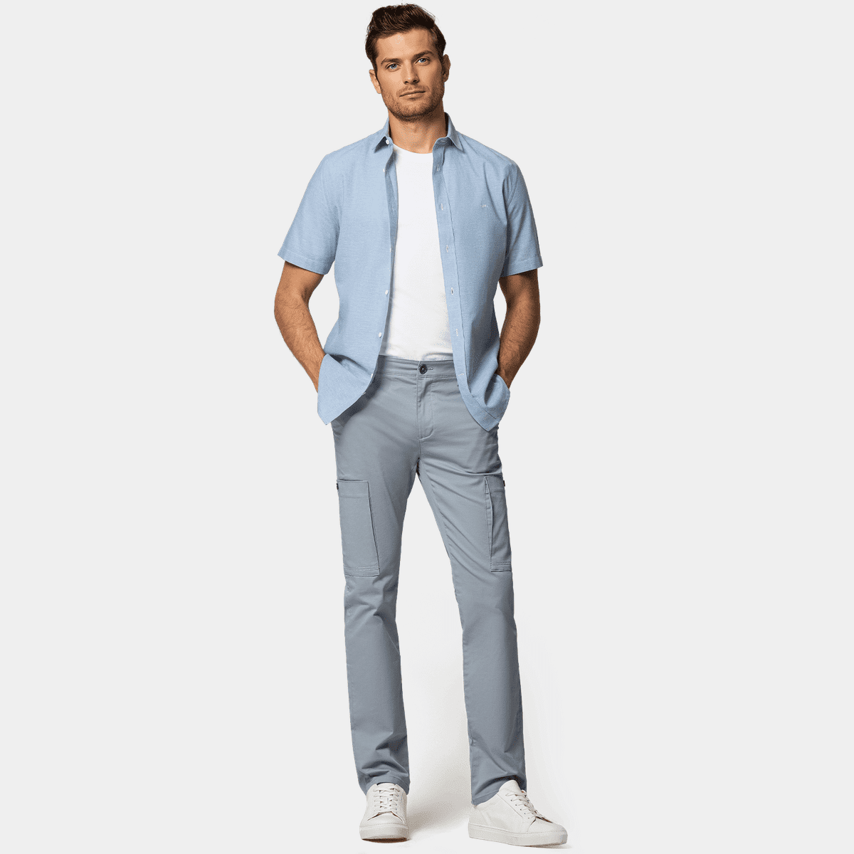 Tinashe Cargo Pants Light Grey