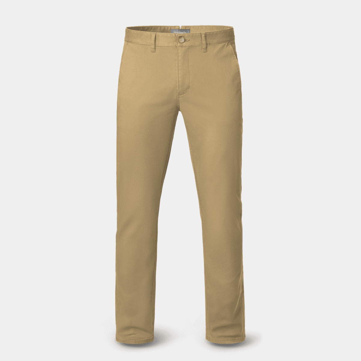 CONTRASTING DOUBLE WAIST CHINO PANTS - Mid-camel