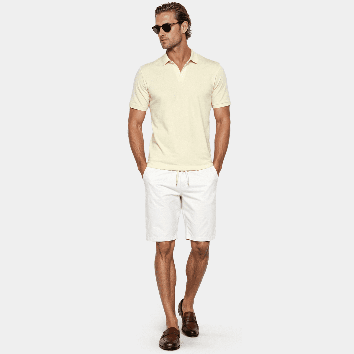 Monaco Suiting Bermudas (Bright White) main image 0