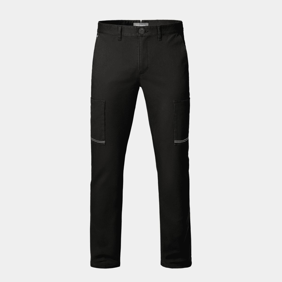 Cargo Chino Double Knit Black - Cargo Pant - black