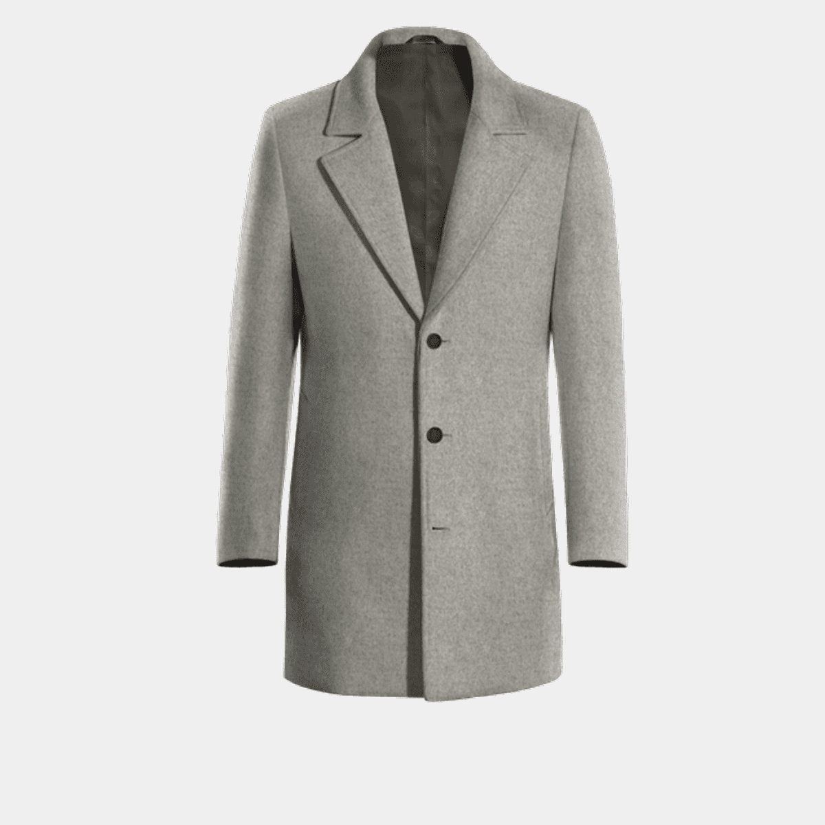 Light Gray melange Overcoat