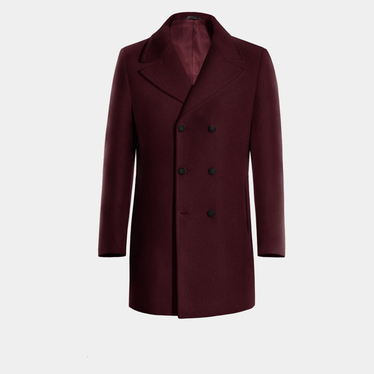 Red Double Breasted Coat $249 | Hockerty
