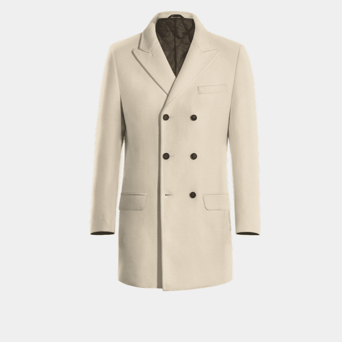 ZIGGY CHEN Oversized Double Breast Coat Khaki _ FASCINATE