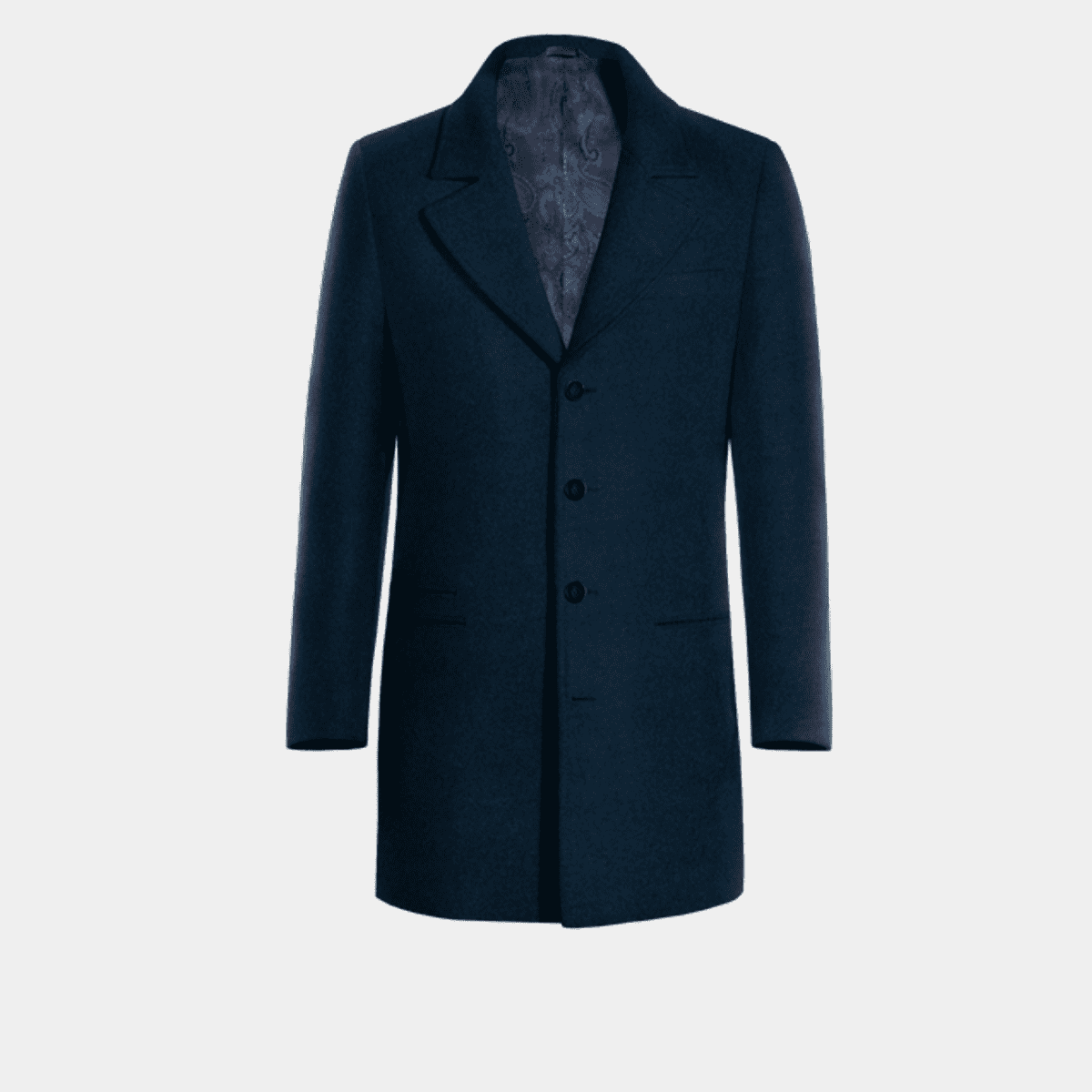 Deep blue melange Overcoat