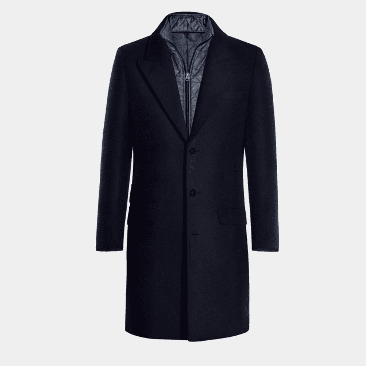 NEAU Peaked lapel long coat サイズ0 Peaked lapel long coat (-black-) – NEAU__online