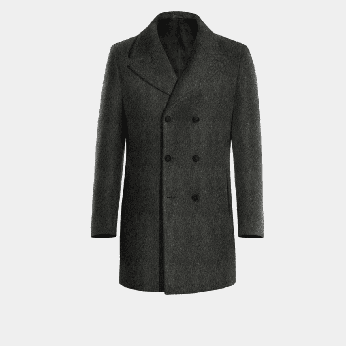 Charcoal Double Breasted Coat