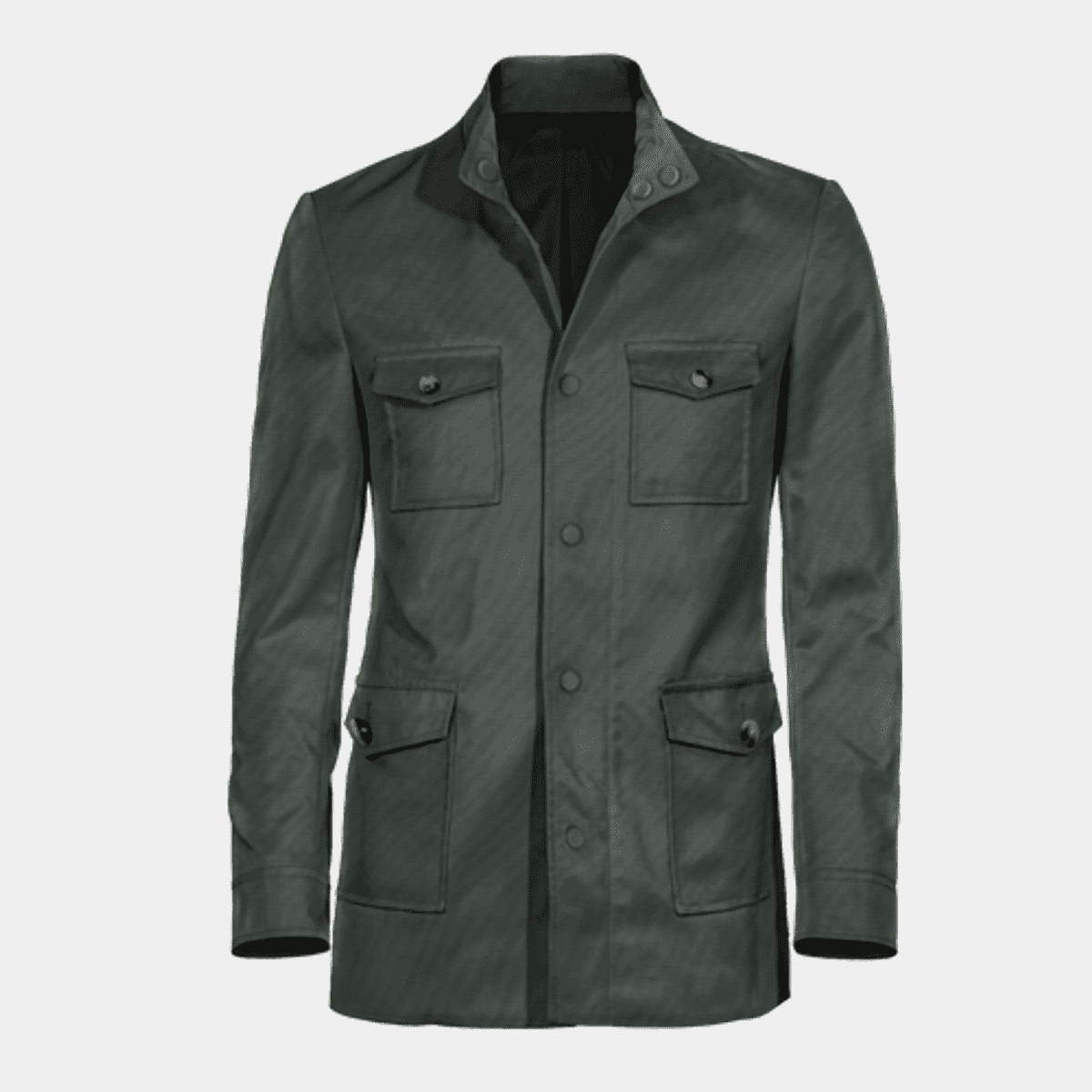 LIGHT GREY DRILL FELT CROP OVERSIZED JACKET (LIGHT GREY) main image 0