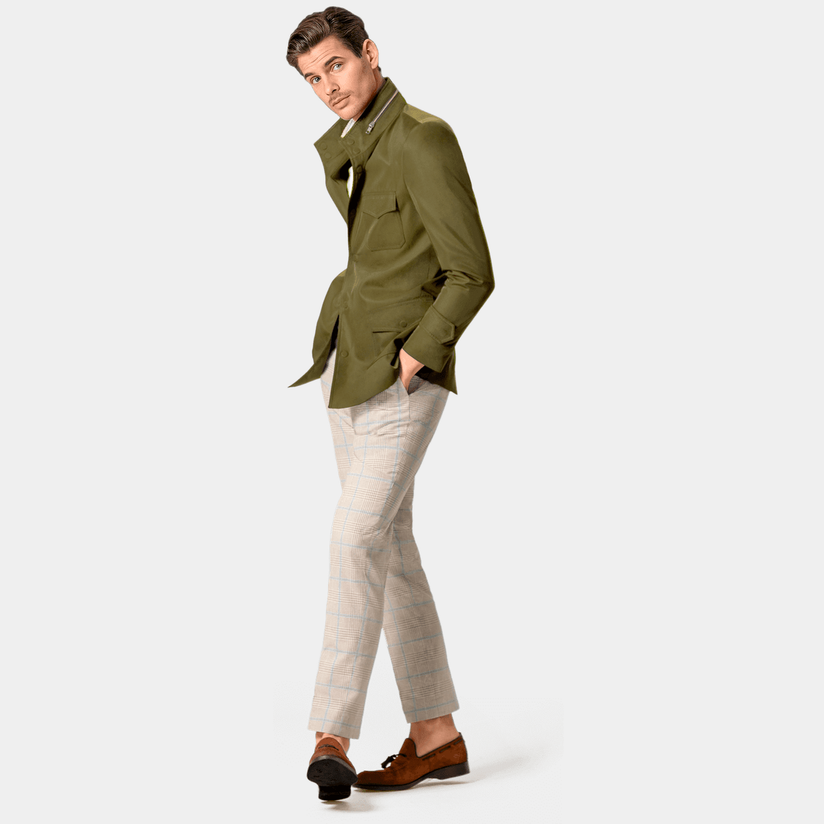 Levi's Herren Militärjacke Mit Kapuze – Aus Wollmischgewebe, Waschbar, Mit Vielen Taschen