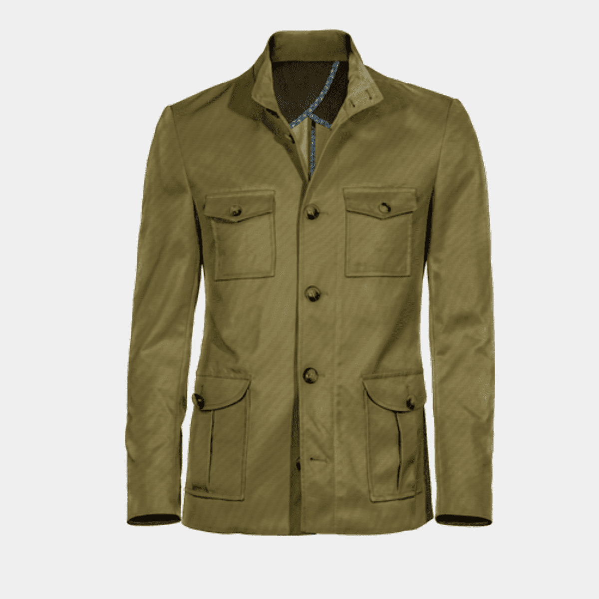 3481 Khaki Military Style Coat