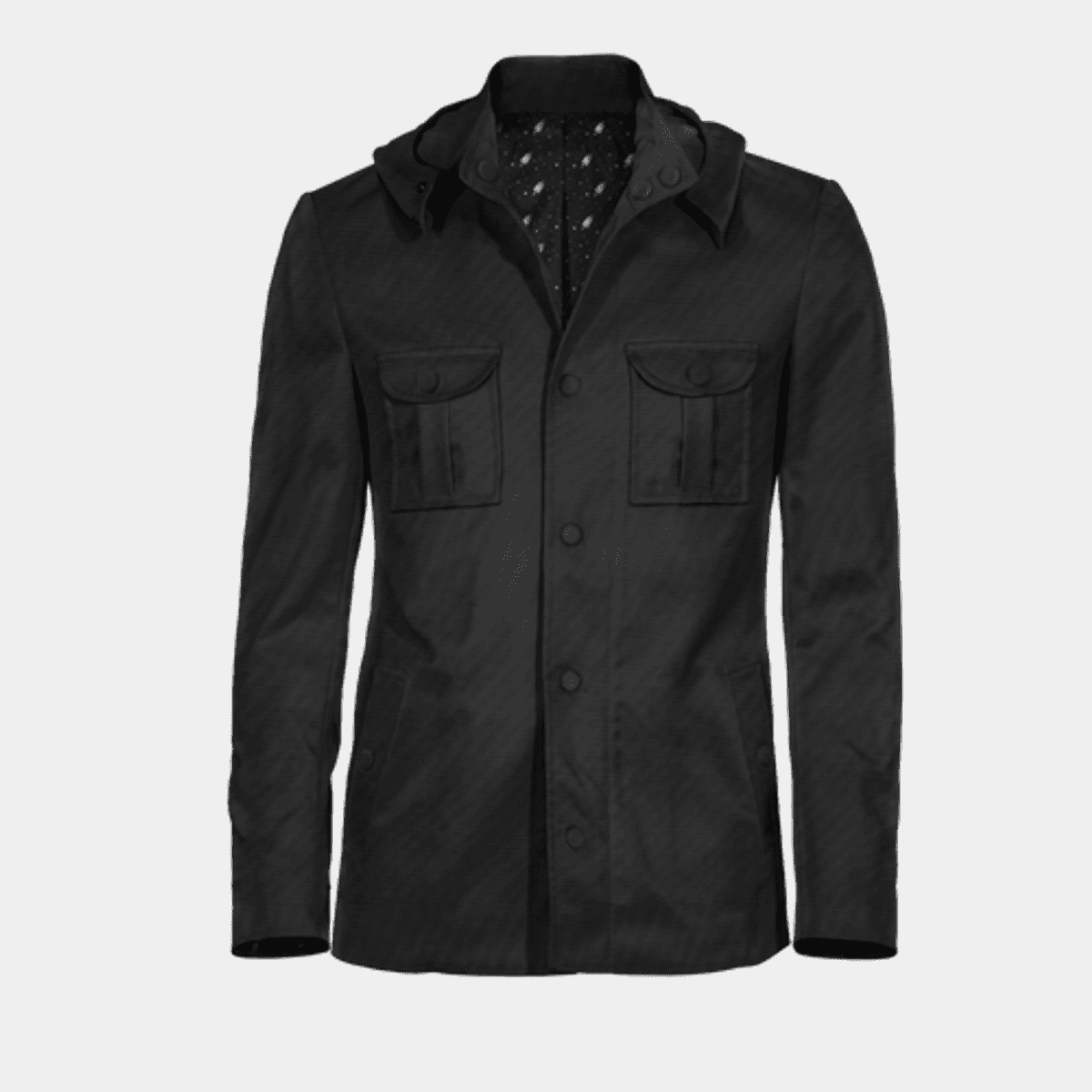 1150~Solid Color FIELD Down Jacket with Removable Hood