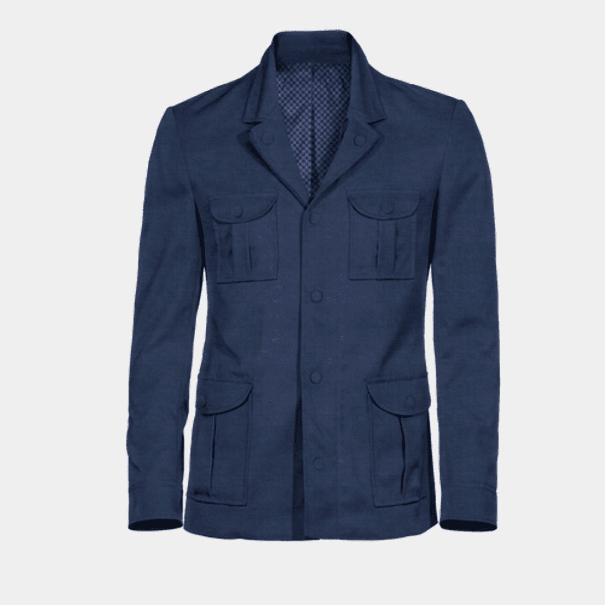 Sahariana Over Shirt in Navy