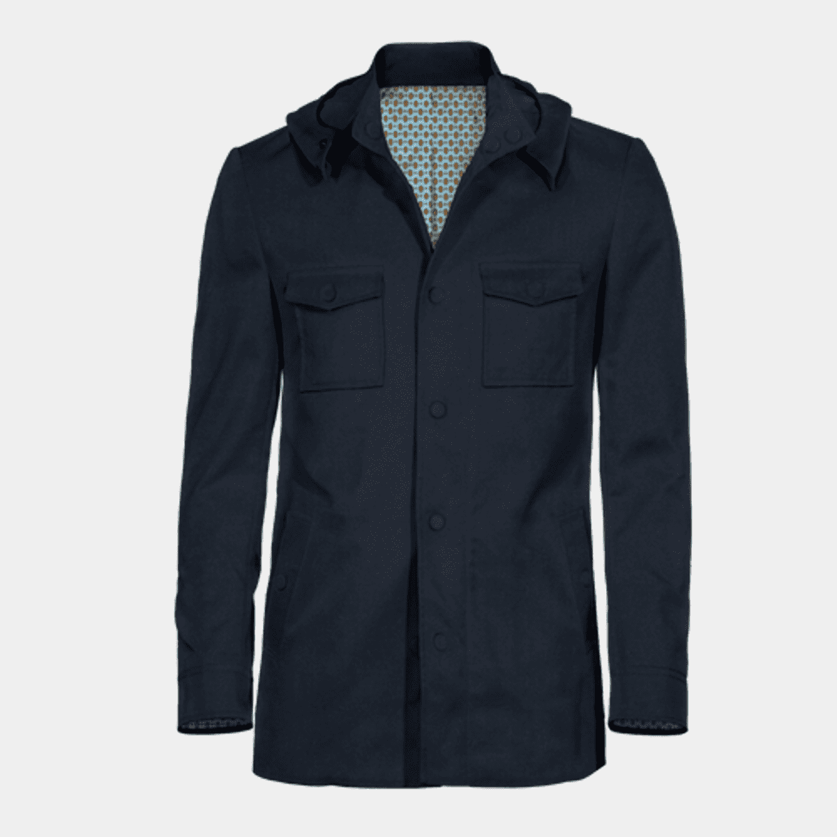 Hooded Field Jacket - Sky Blue Tech