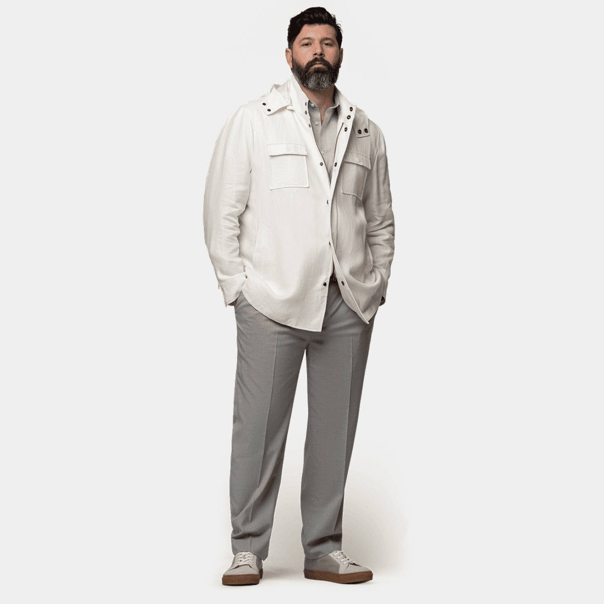 White Safari jackets | Hockerty