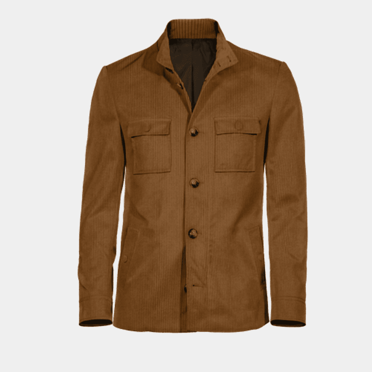 Brown cotton Field jacket