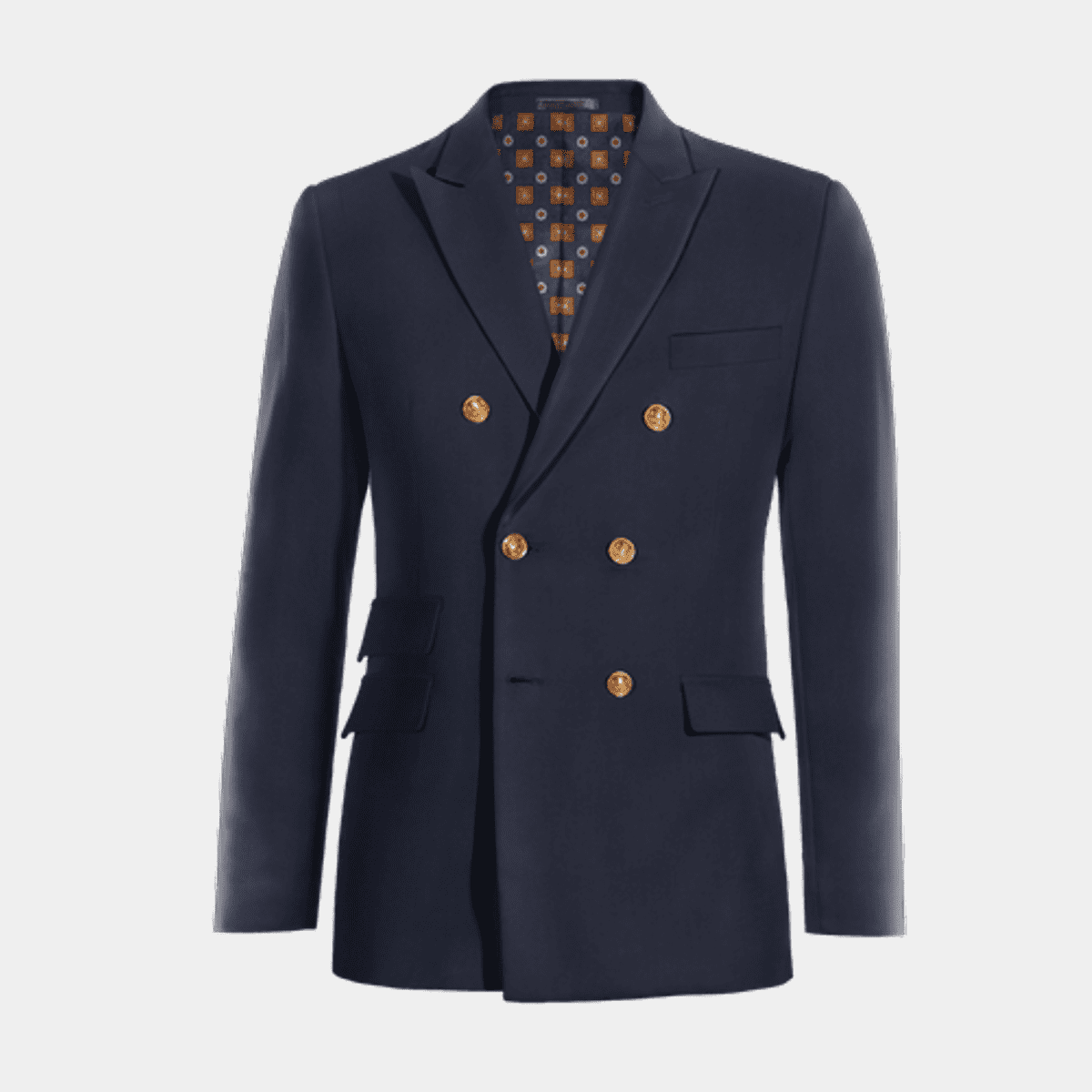 Navy double hot sale breasted peacoat