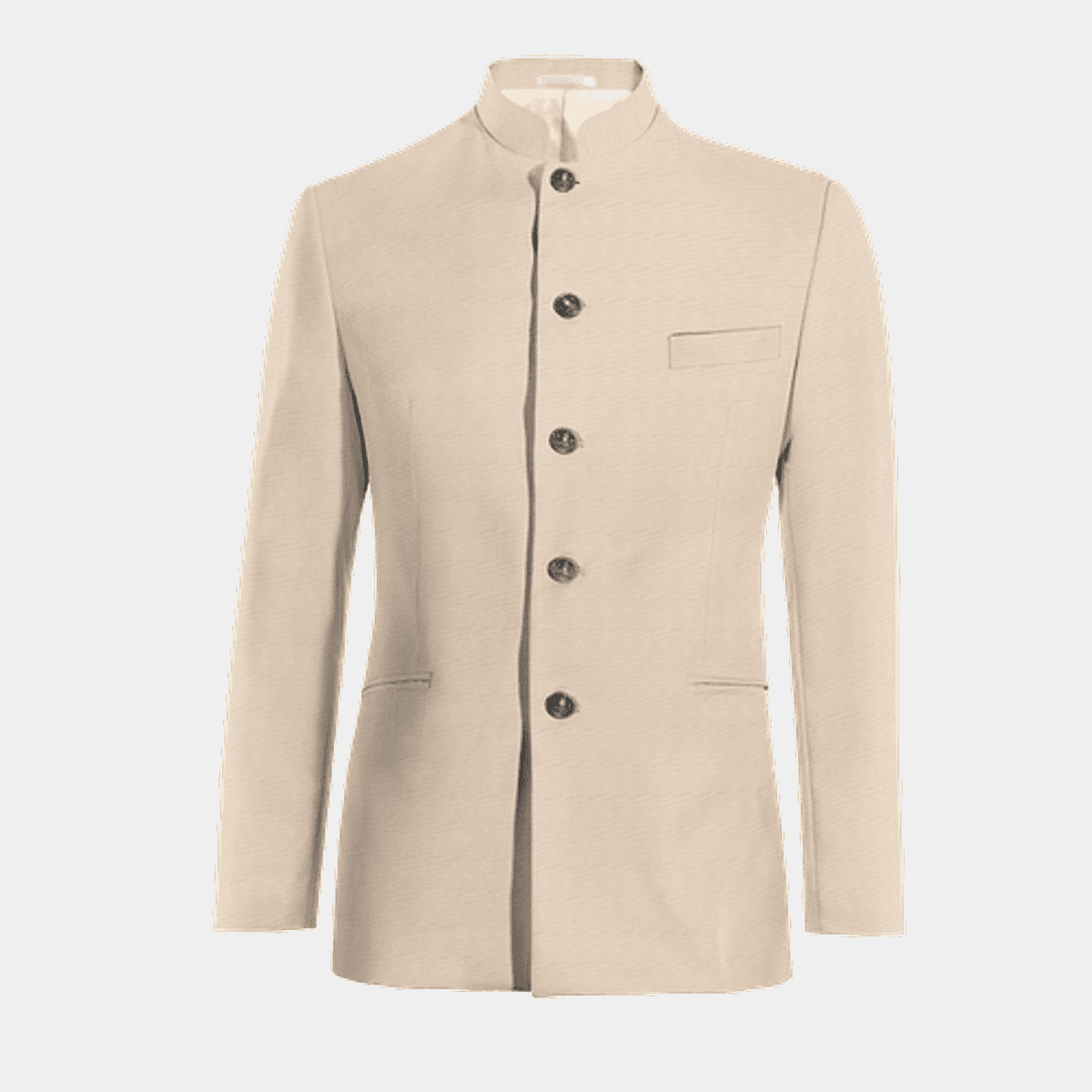 Beige shop mao suit