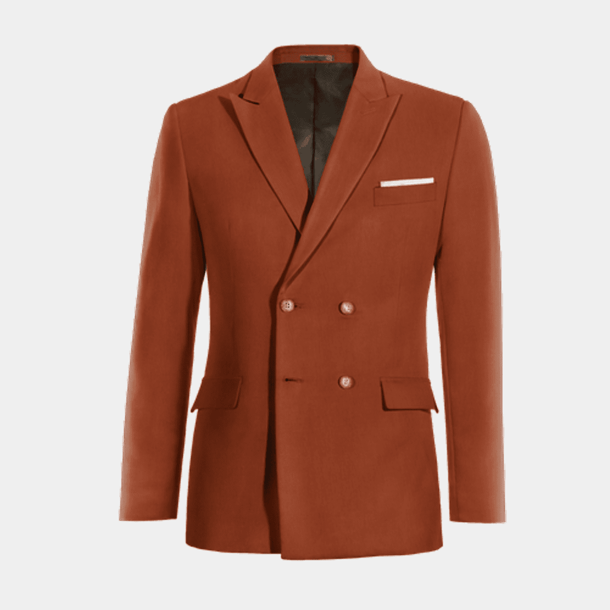 vintage terra cotta linen blazer (M)