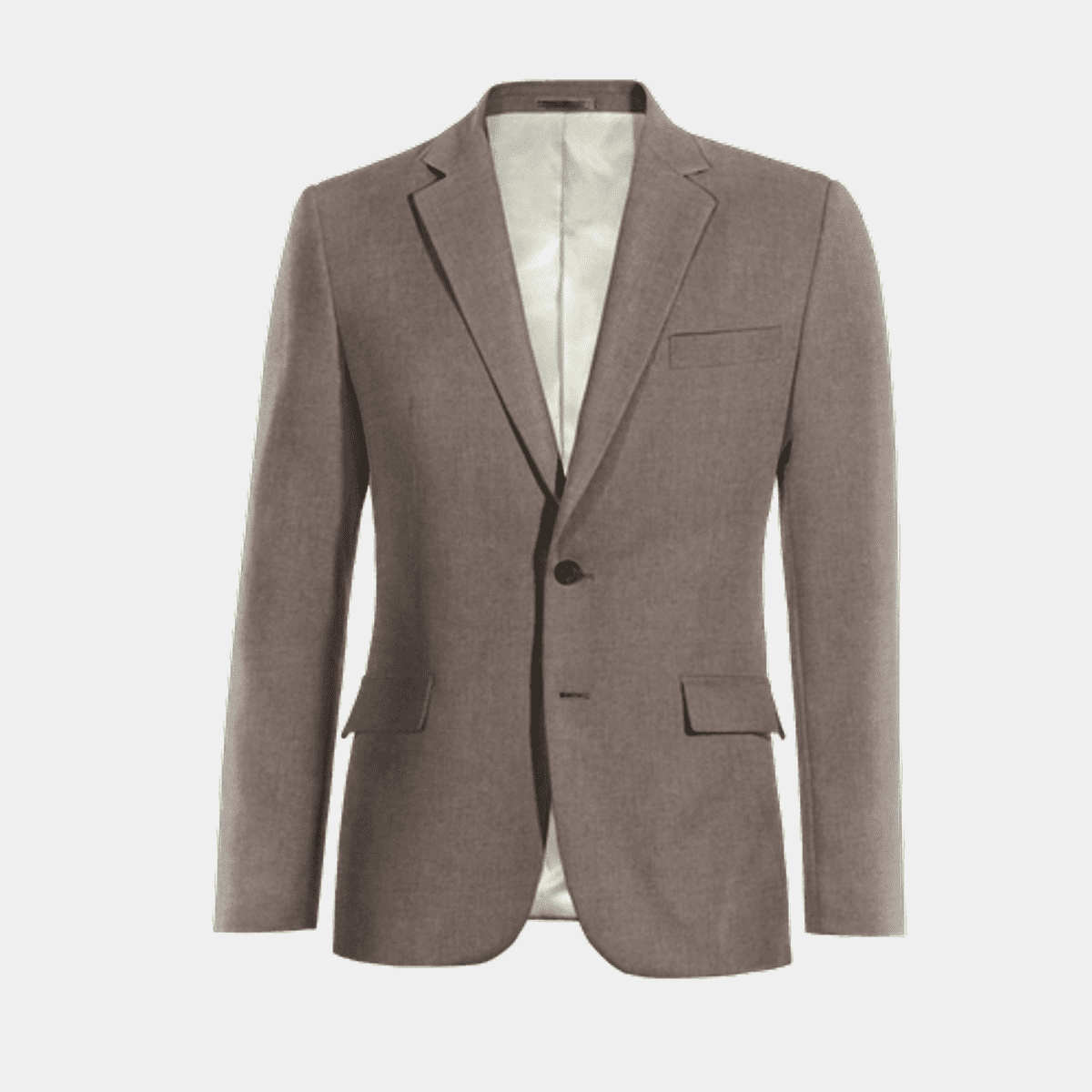 Lou, veste unisex en chevron laine chataîgne