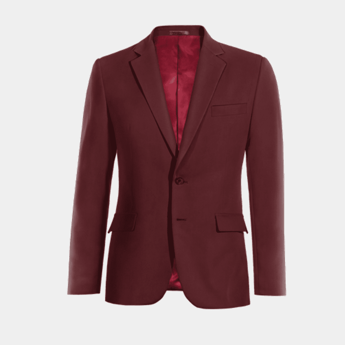 mens burgundy dress coat Burgundy Two Pieces Men Suits ,Slim Fit Wedding Groomsmen Blazer, One Button Formal Prom Business Suit (Jacket +Pants) CB10422 US38 / Burgundy