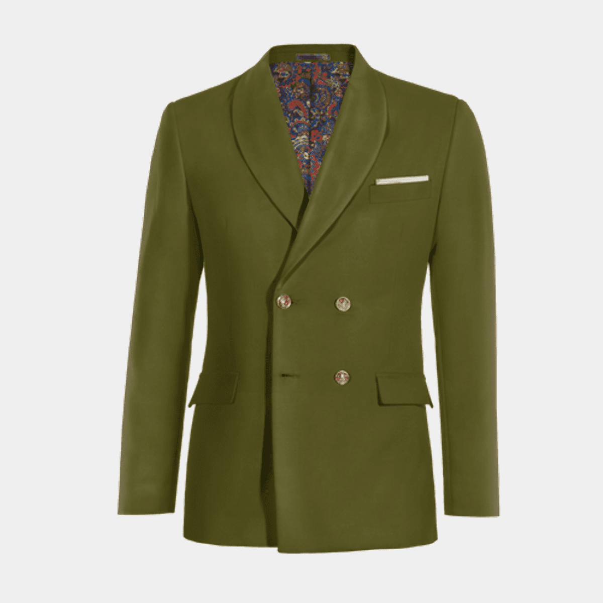 double breasted coat green