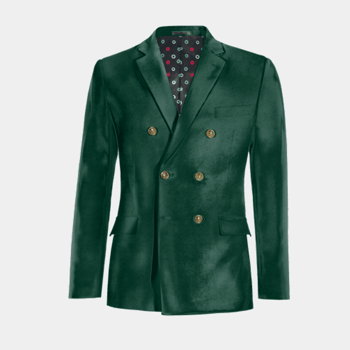 Green double hotsell breasted blazer mens