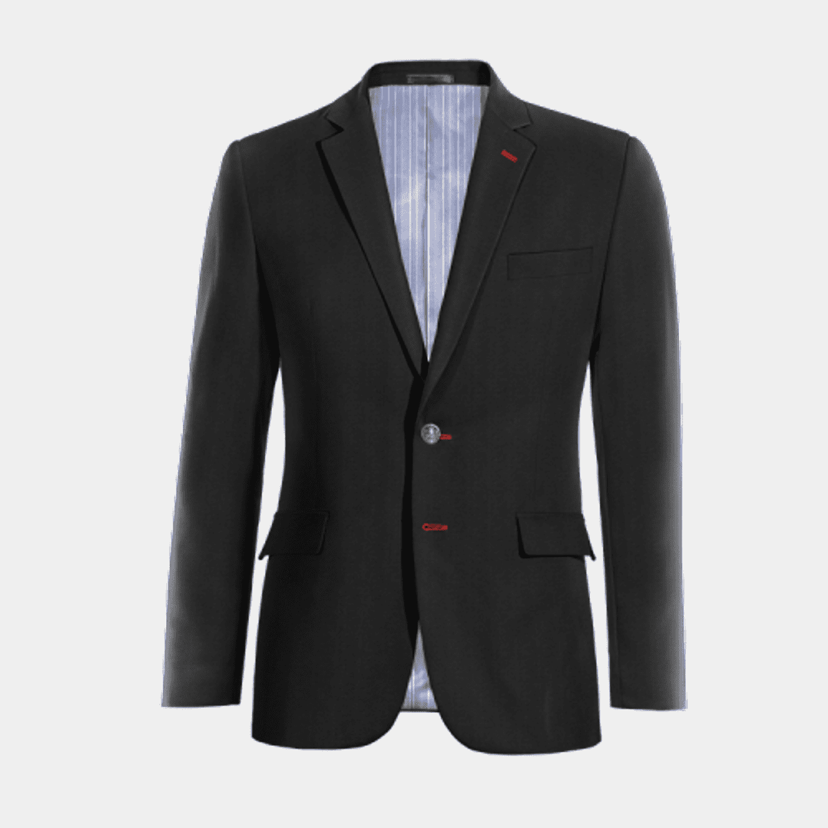 Onyx black essential Jacket with customized threads Onyx black essential Jacket with customized threads