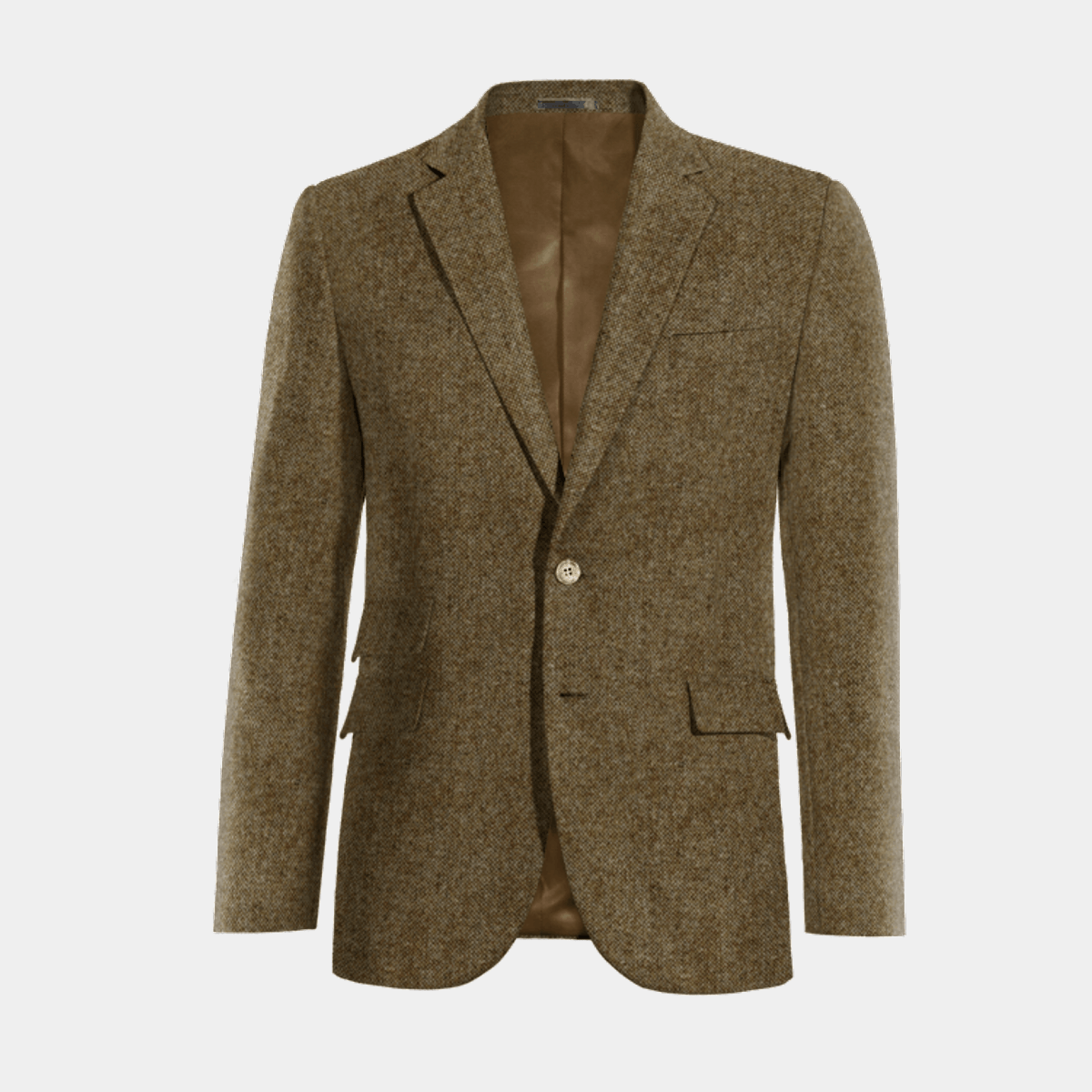 Brown Tweed Jacket with elbow patches $194 | Hockerty