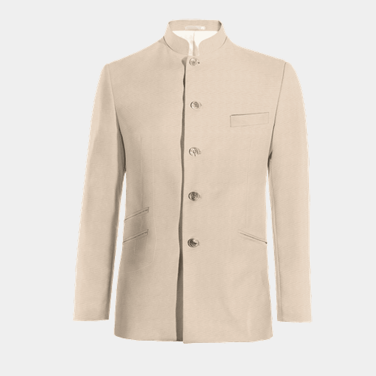 Veste col mao beige essentiel