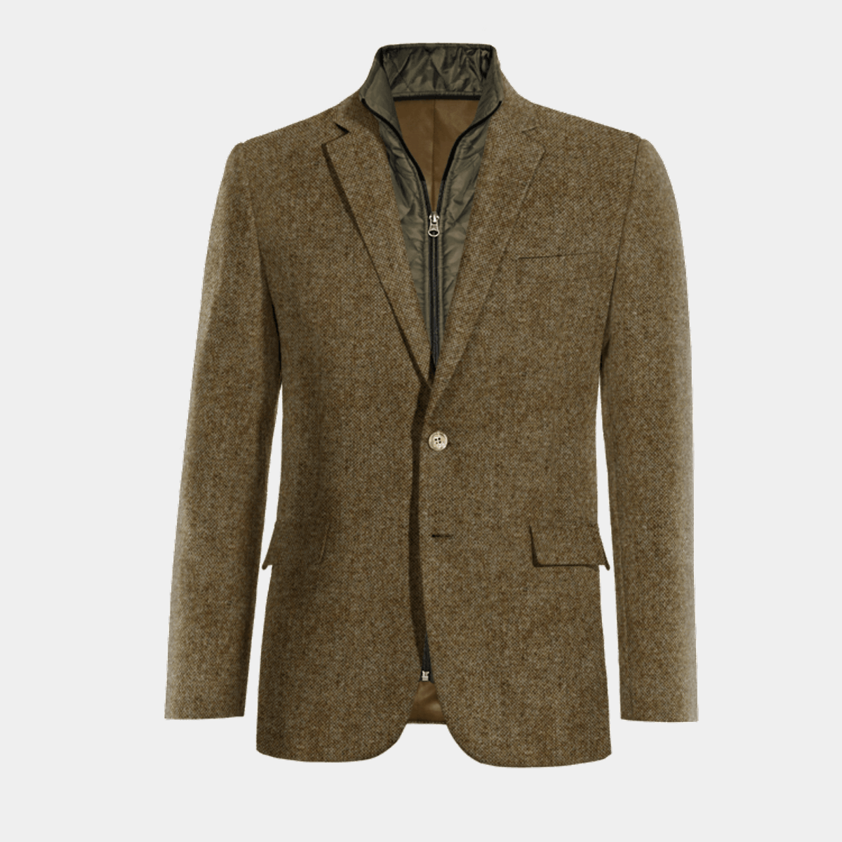 Blazer de tweed con pieza gilet 181€ | Hockerty
