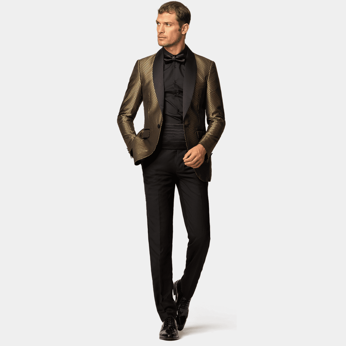 Gold Tailor Toyo Sukajan Black Velvet Jacket Polar Bear M