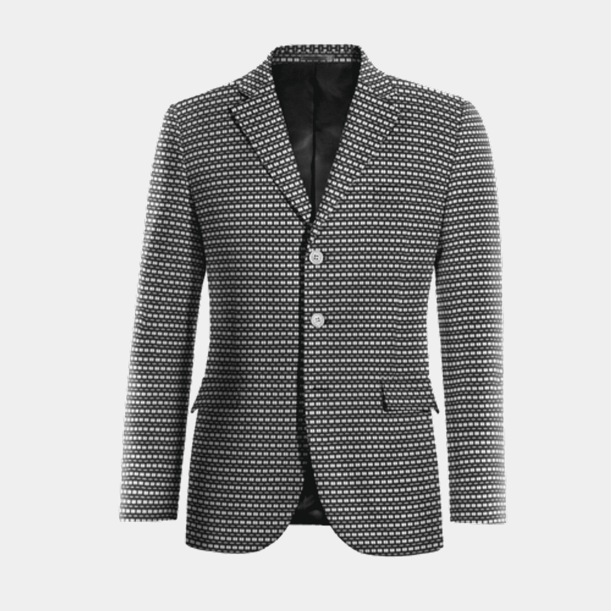 Veste mi-saison classique asymétrique noir