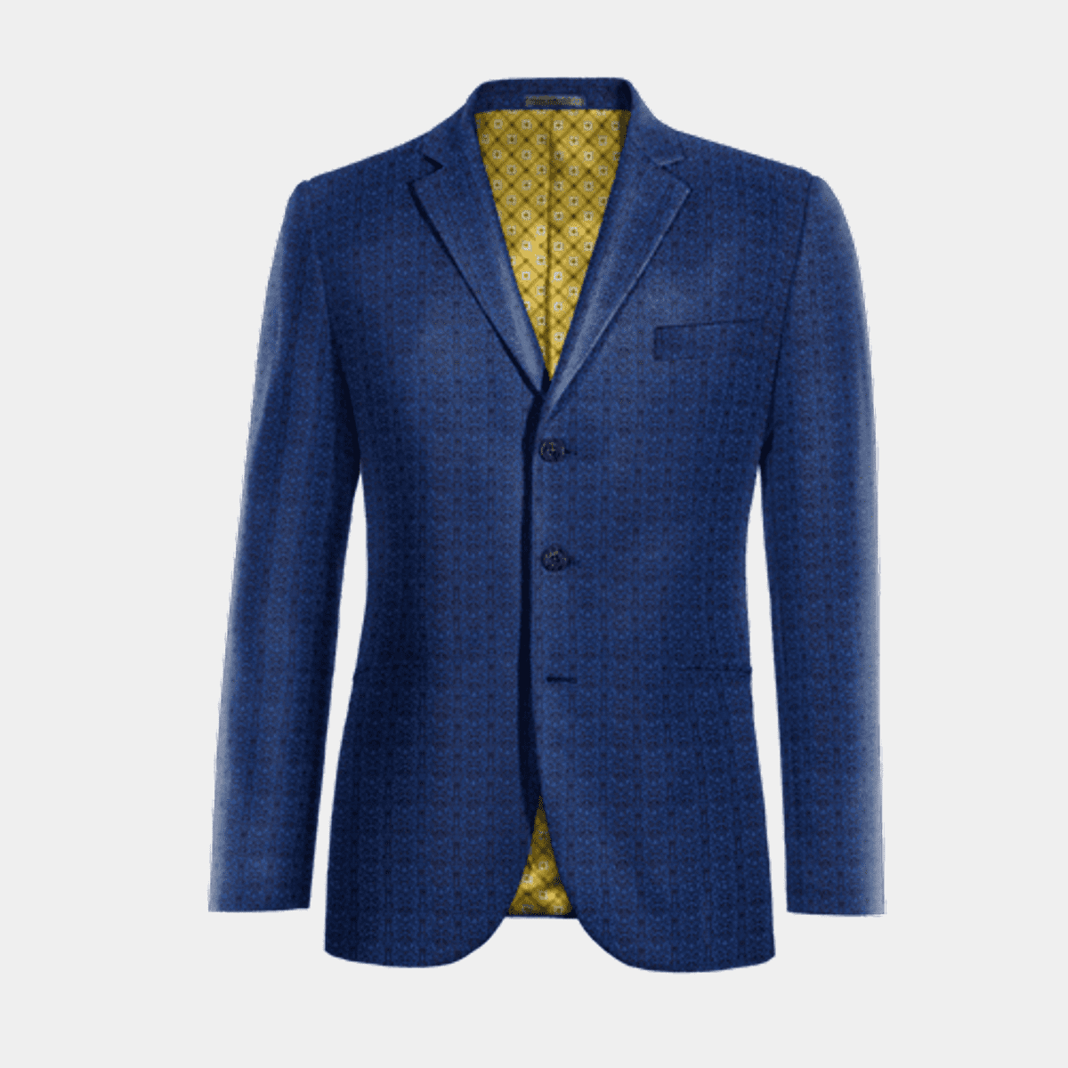 Cobalt Blue Blazer Black Trim