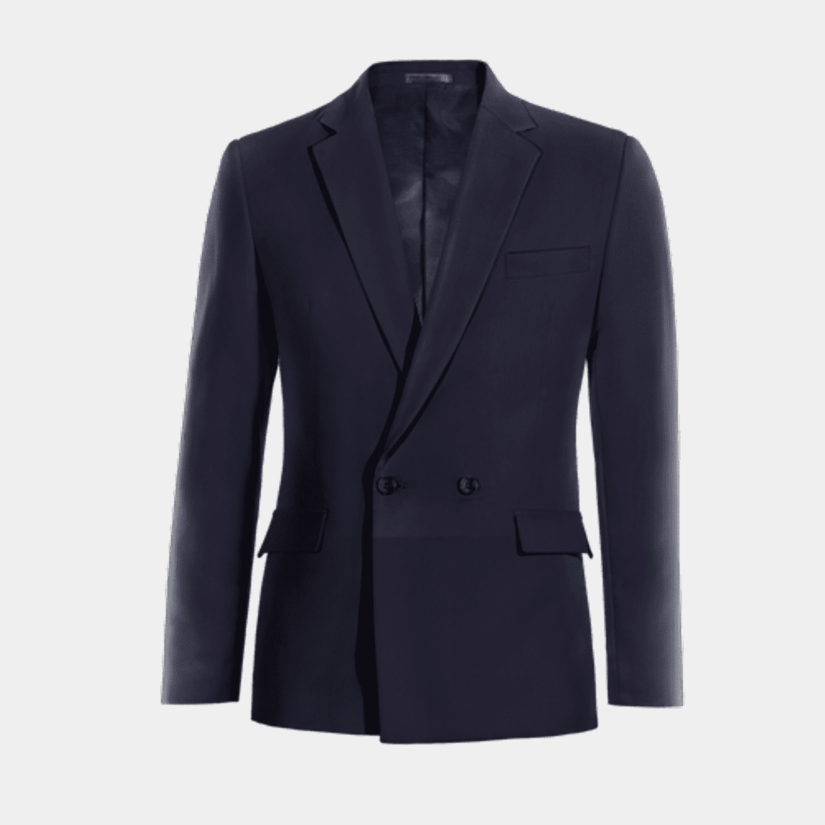 Blue super 100s Pure wool double breasted Blazer