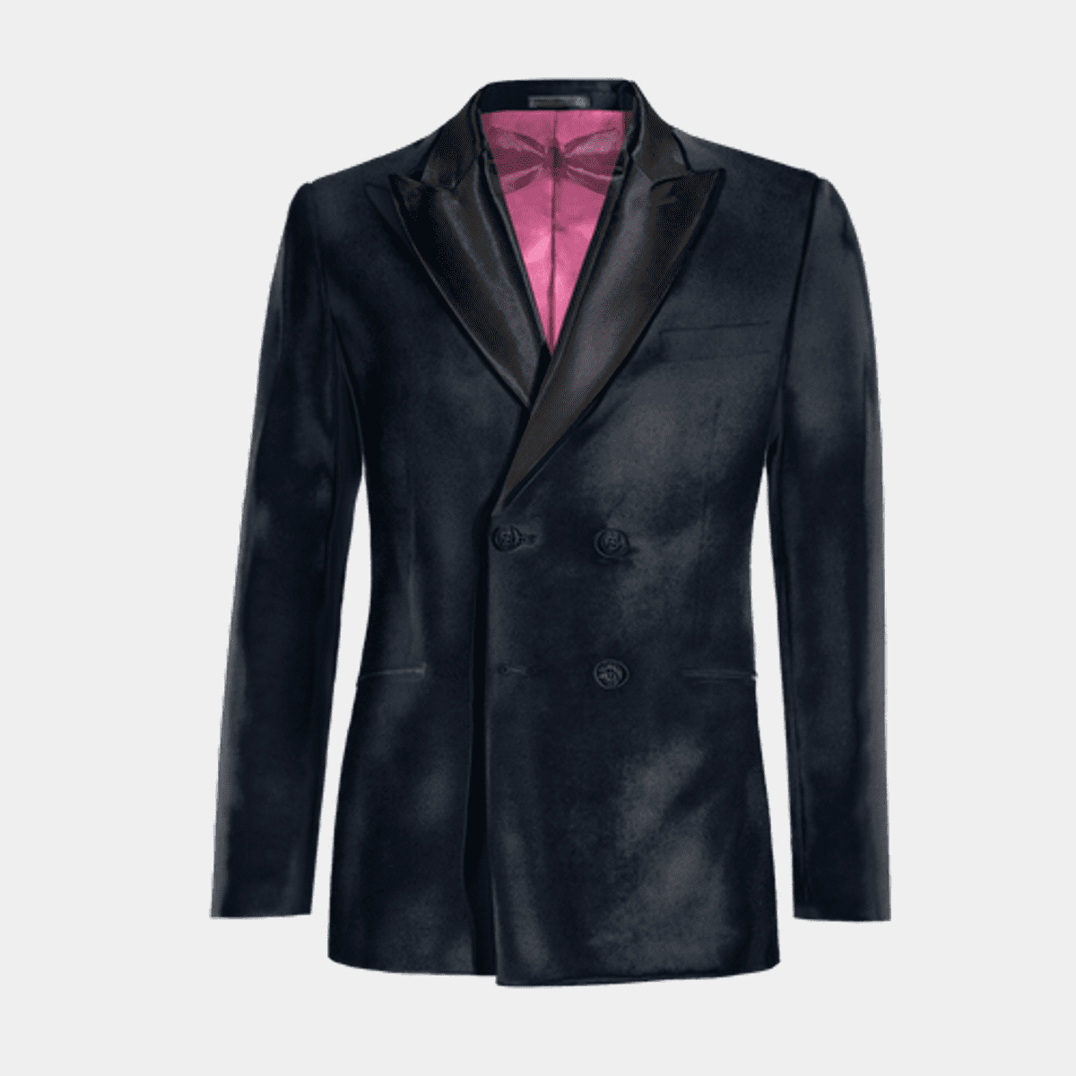 Mens double breasted hot sale velvet blazer