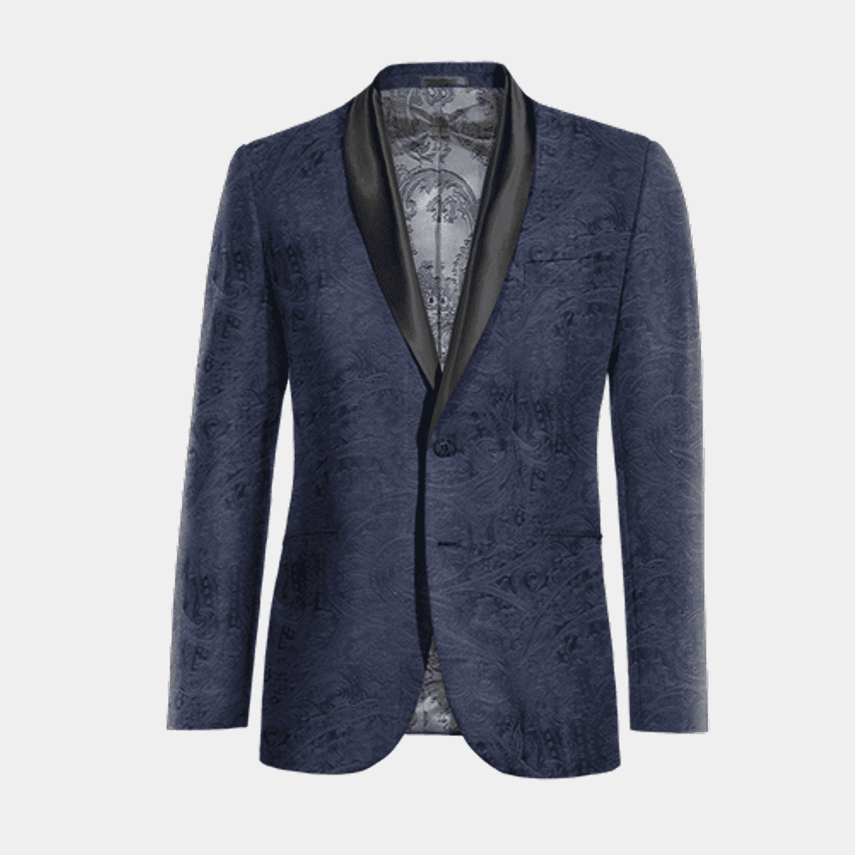 Paisley printed velvet tuxedo on sale jacket