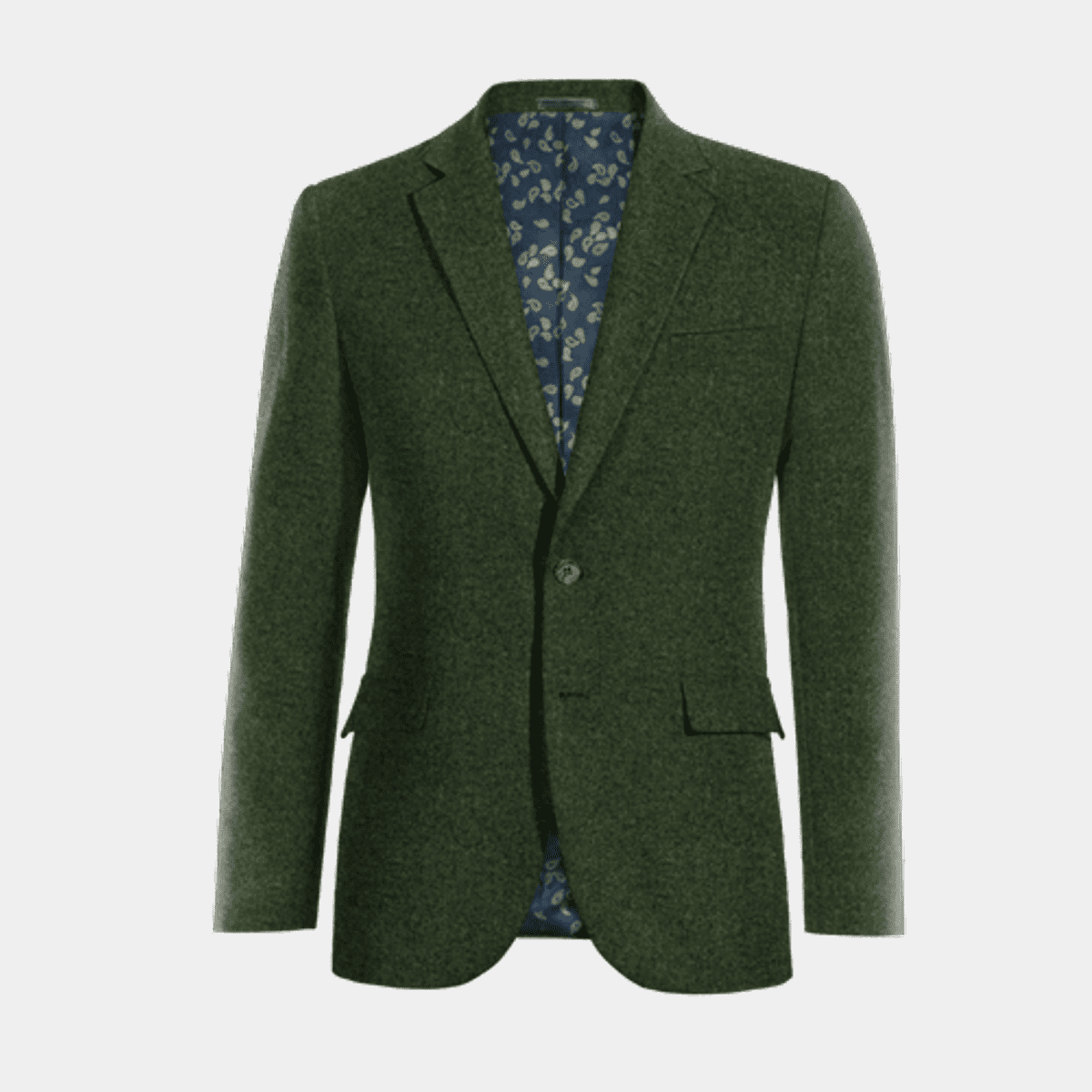 Forest green herringbone tweed Jacket