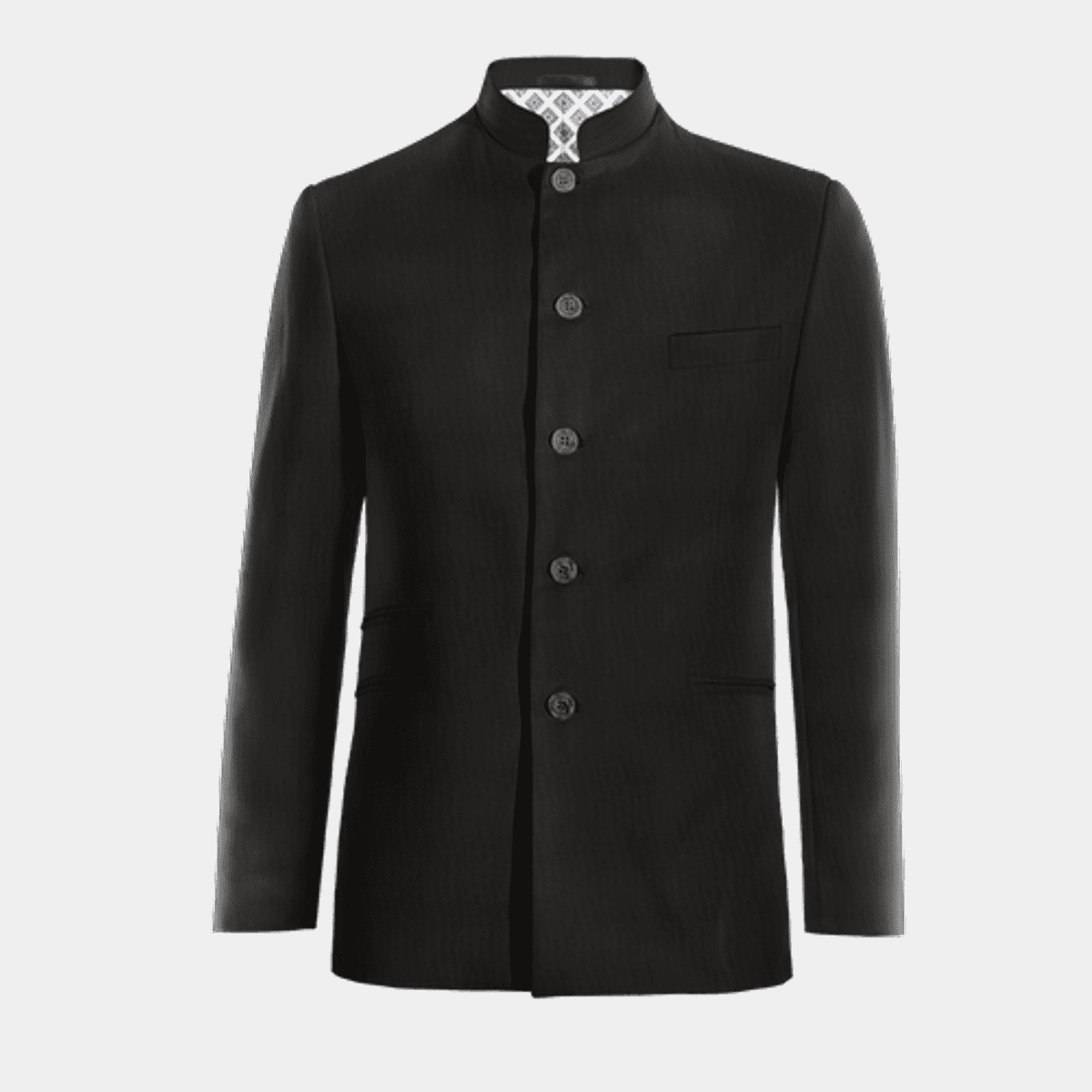 Straight deals collar jacket