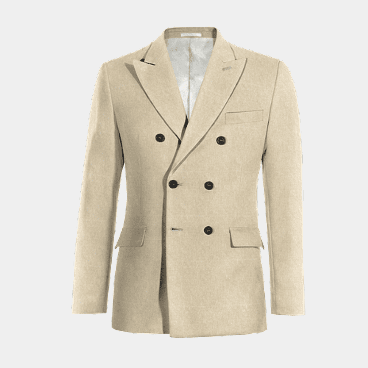 Double-breasted linen jacket main image 0