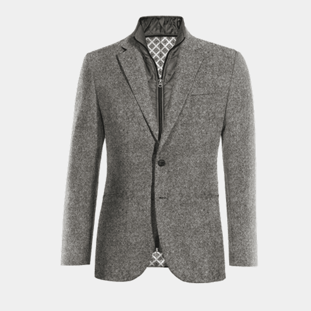 16864 Grey Slim Fit Jacket