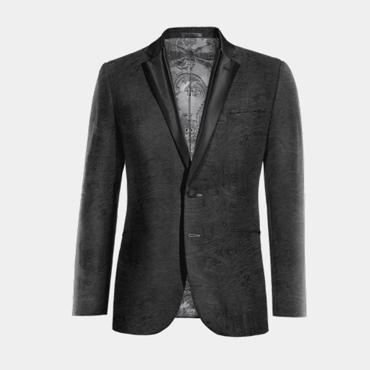 Black paisley sport coat best sale